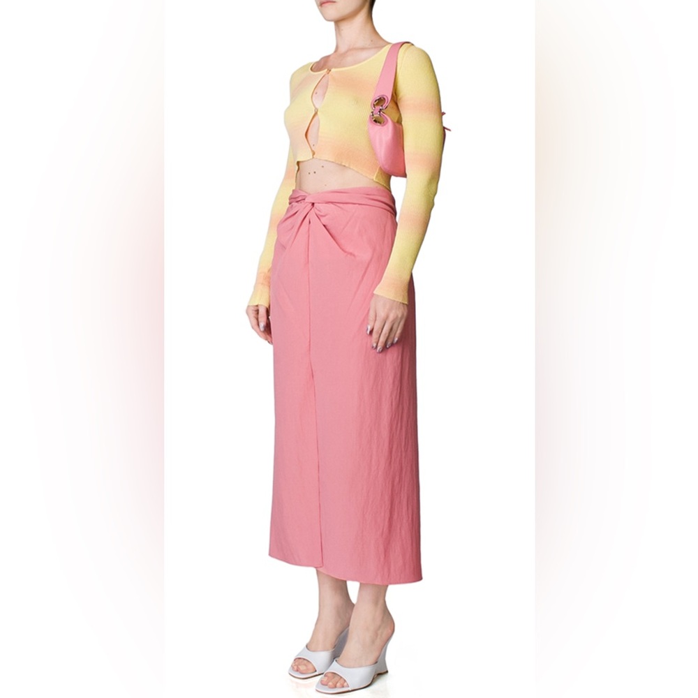 NWT‎ Vince Draped Knot Skirt in Rosetta Size Small